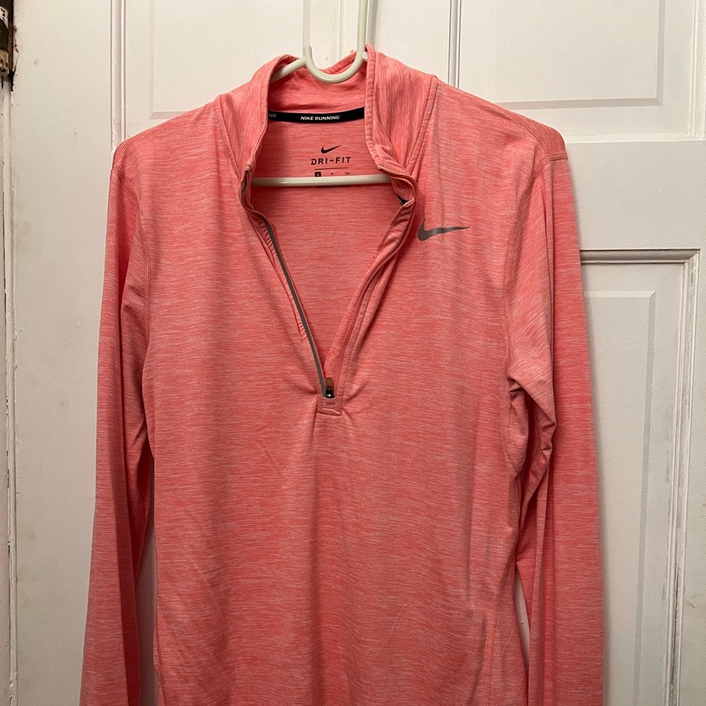 Pink Nike quarter zip